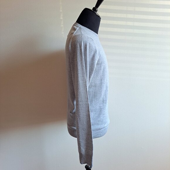 NEW Stenstroms Grey 100% Merino Wool College Crew Sweater Size S - Picture 5 of 16